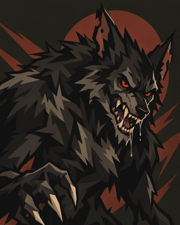 Rabid Werewolf role artwork